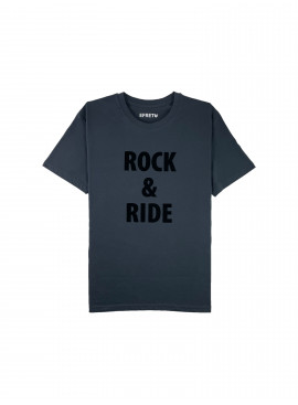 T-shirt Rock & Ride gris foncé