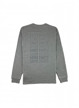 SANS FAUTE Gray Glitter T-shirt
