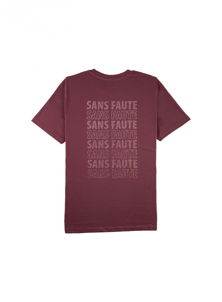 T-shirt équitation paillettes manches courtes - Sans Faute Rose